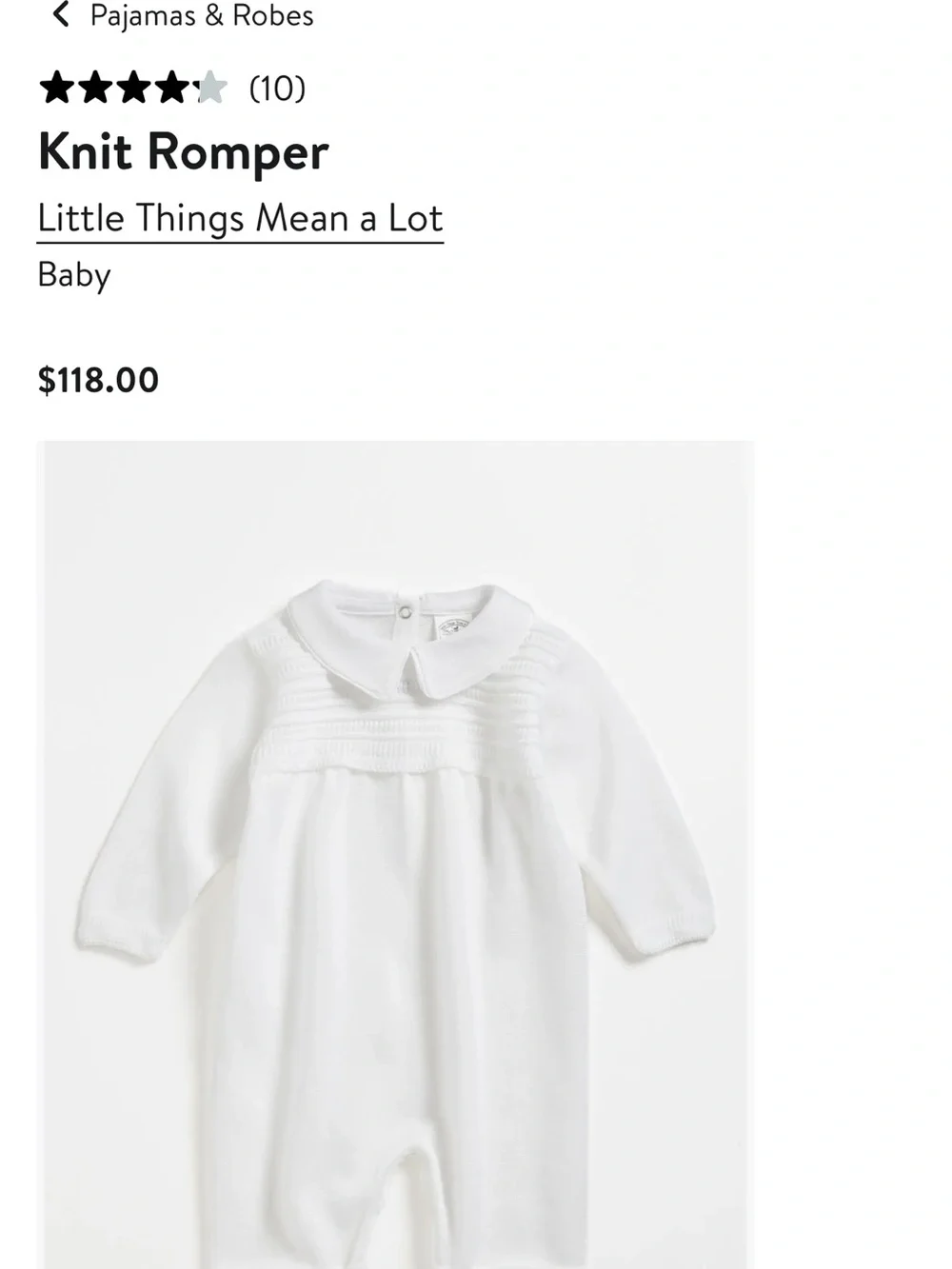Little Things Mean a Lot White Knit Romper